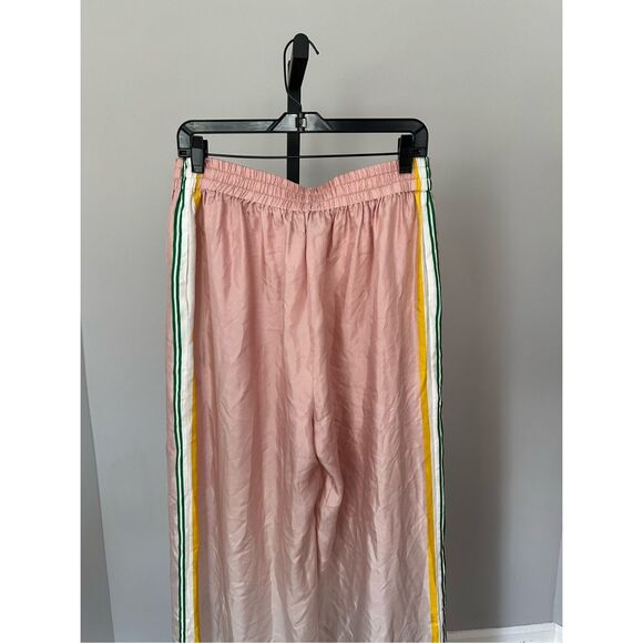 NWT Casablanca Side Stripe Ombre Effect Silk Wide Leg Pants in Pink Size 42 $106 - Picture 9 of 11